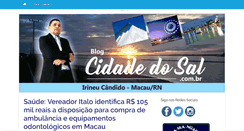 Desktop Screenshot of cidadedosal.com.br